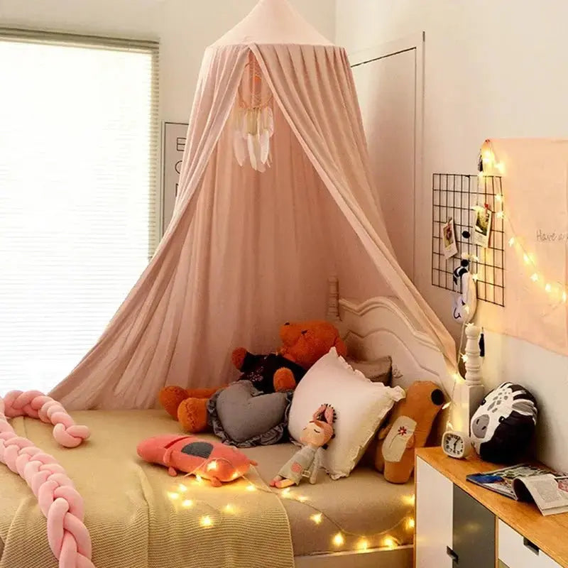 Powder Pink Bed Canopy