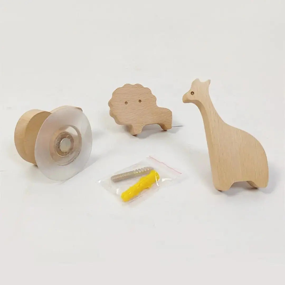 Décoration | Patère tête d'animal en bois