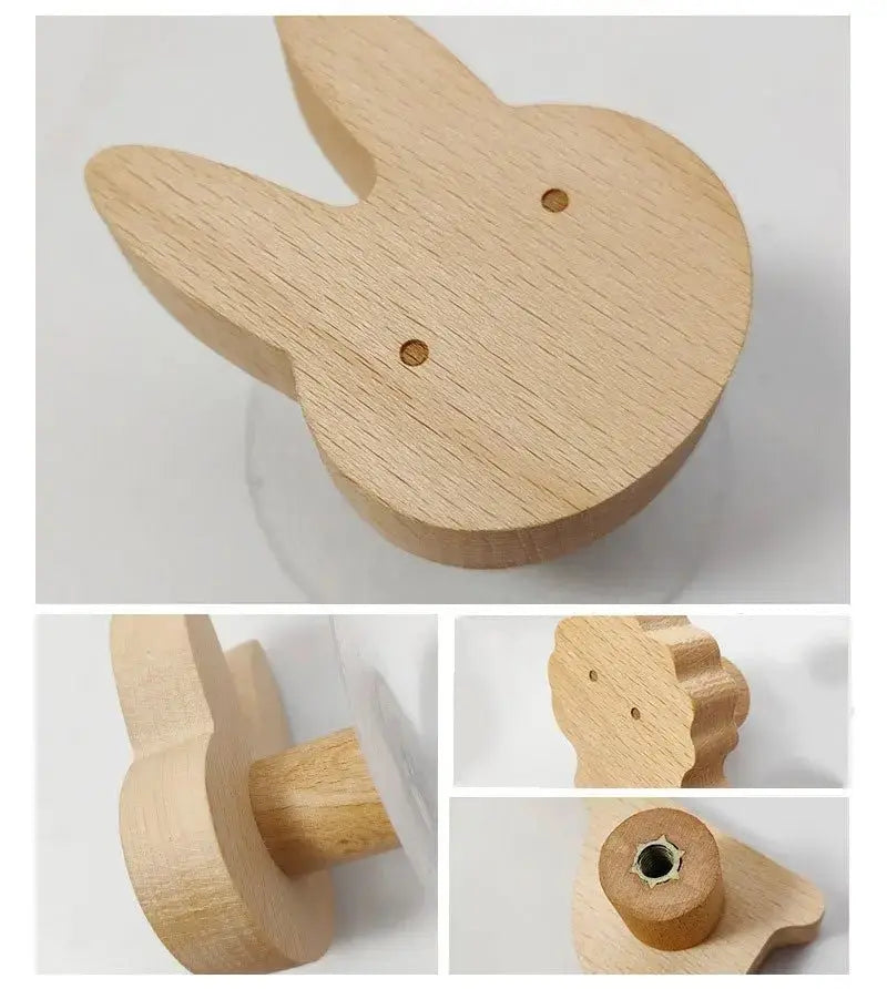 Décoration | Patère tête d'animal en bois