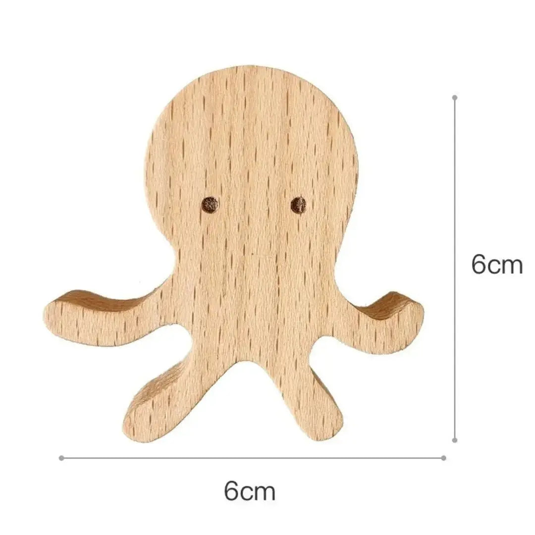 Décoration | Patère tête d'animal en bois