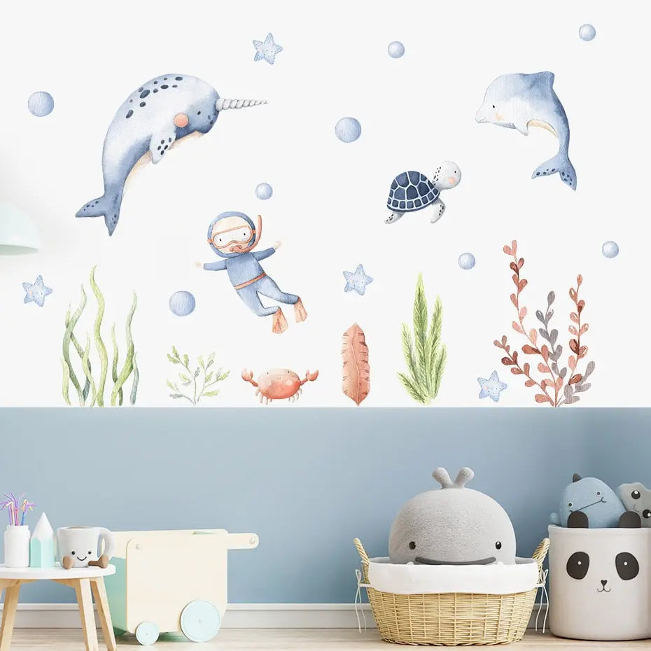 Stickers Muraux ⎮ Monde Marin Lovely Cocoon