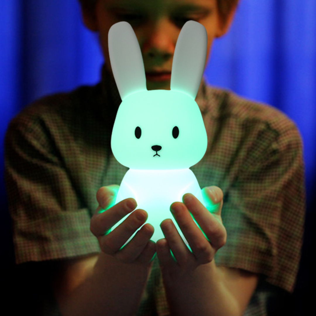 lapin veilleuse bébé