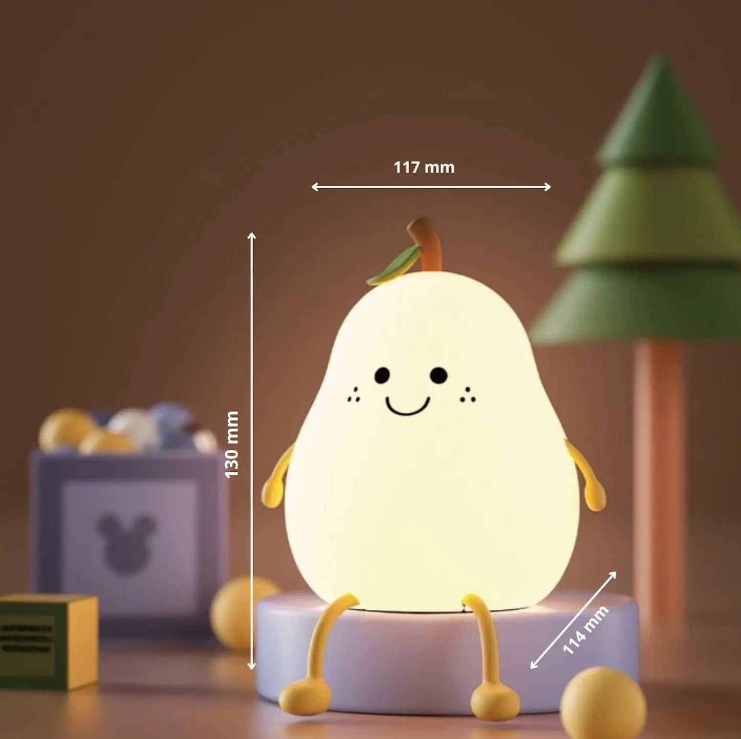 veilleuse pour bébé poire - lovelycocoon
