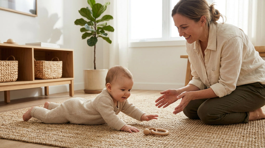 À quel âge bébé rampe et comment accompagner ses progrès