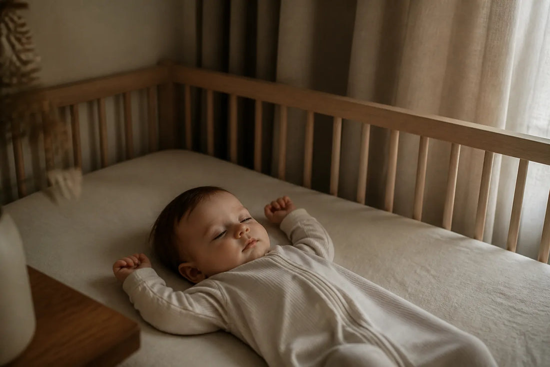 Bébé s'endort seul et paisiblement dans son lit