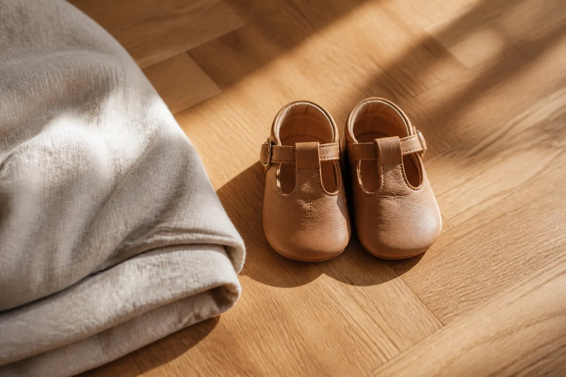 Image d'illustration douce et lumineuse pour l'article Quelle taille chaussure bebe choisir ? Guide et conseils