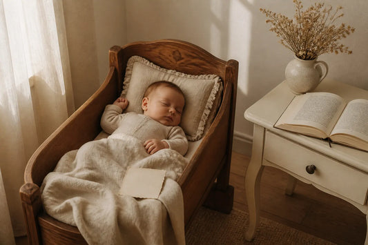 Image d'illustration douce et lumineuse pour l'article Trouver un prénom garçon rare et élégant pour votre bébé