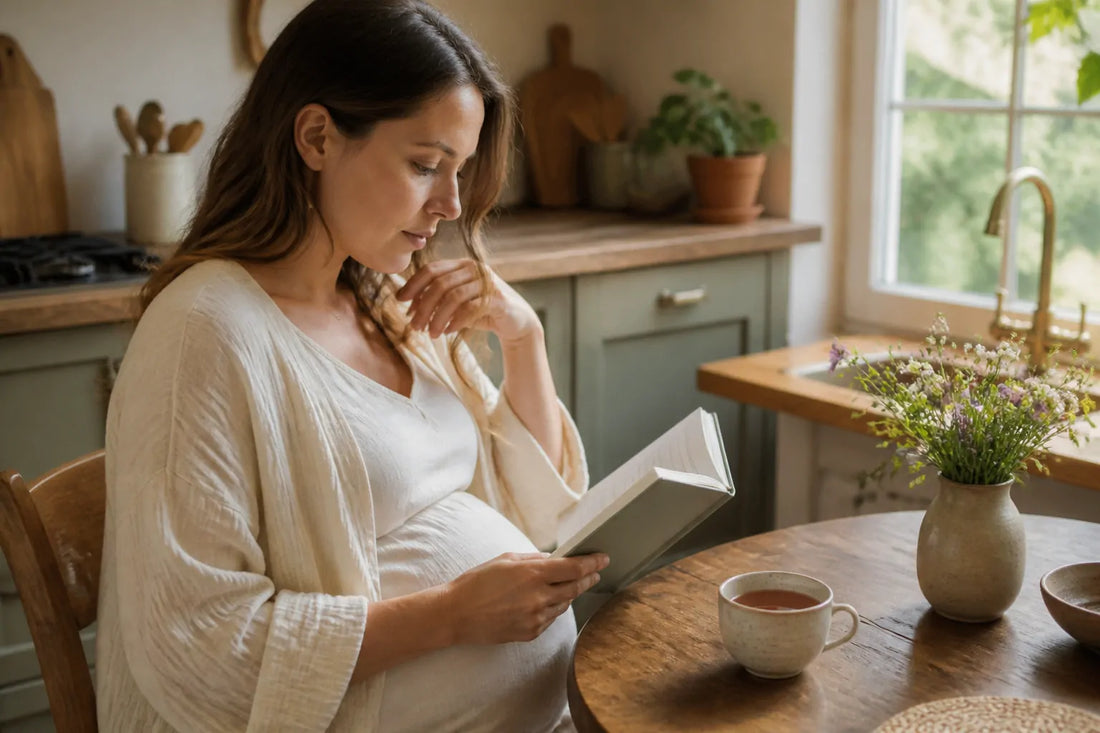 Image d'illustration douce et lumineuse pour l'article Taux hCG faible en début de grossesse : tout comprendre