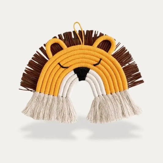 Déco Murale en Macramé - Tête de Lion