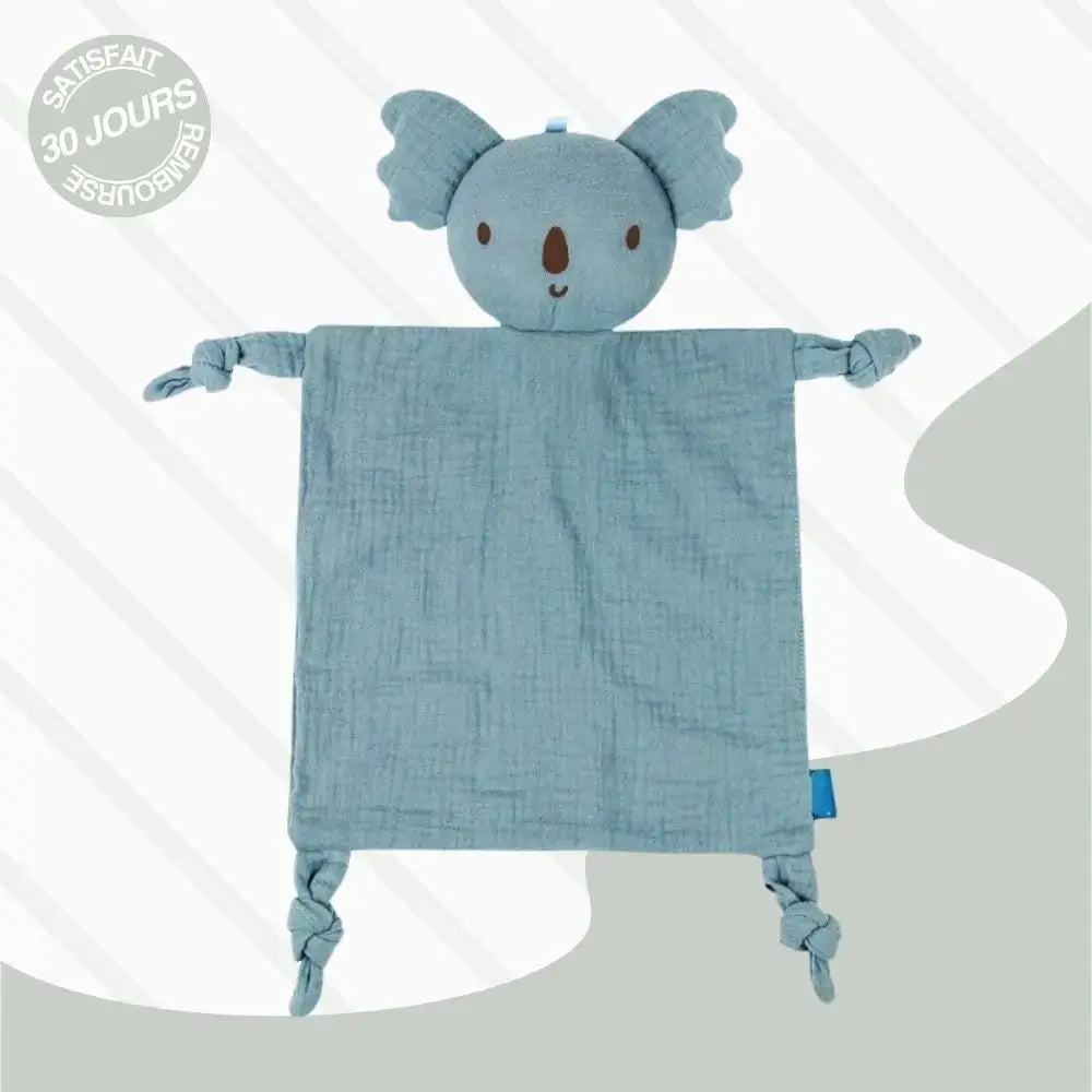 Doudou en Gaze de Coton avec Hochet