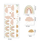 Stickers Arc-en-ciel pour chambre d'enfant Lovely Cocoon