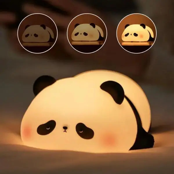 Lampe Nuit Bébé VTIGER Veilleuse Enfant Rechargeable En Forme De Panda - 3 Luminosités, Minuterie - Silicone Tactile Veilleuse Enfant Panda Lampe Nuit Bébé VTIGER Veilleuse Enfant Rechargeable En Forme De Panda - 3 Luminosités, Minuterie - Silicone Tactile Veilleuse Enfant Panda