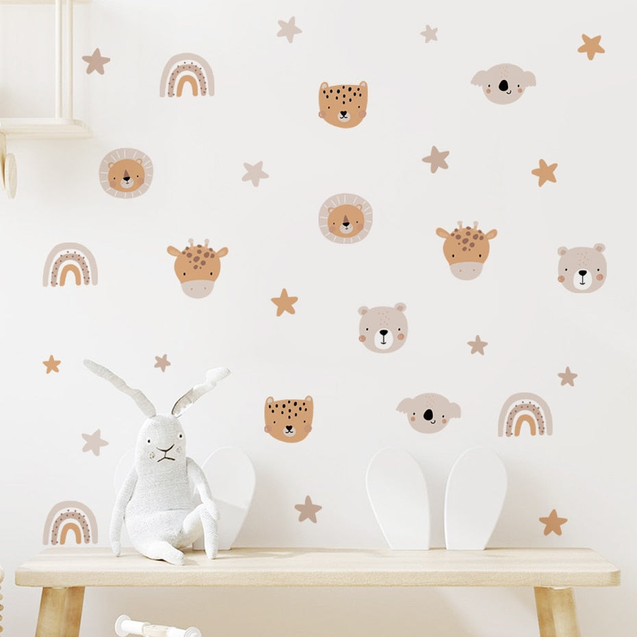 Stickers Animaux et Arc-en-ciel pour enfants – Lovely Cocoon