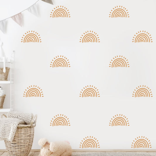 Stickers Muraux Coucher de Soleil pour chambre d'enfant - Doré - Lovely Cocoon